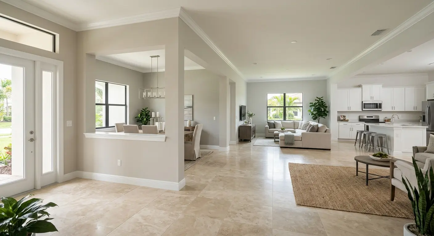 Interior painting project in a Southwest Florida home