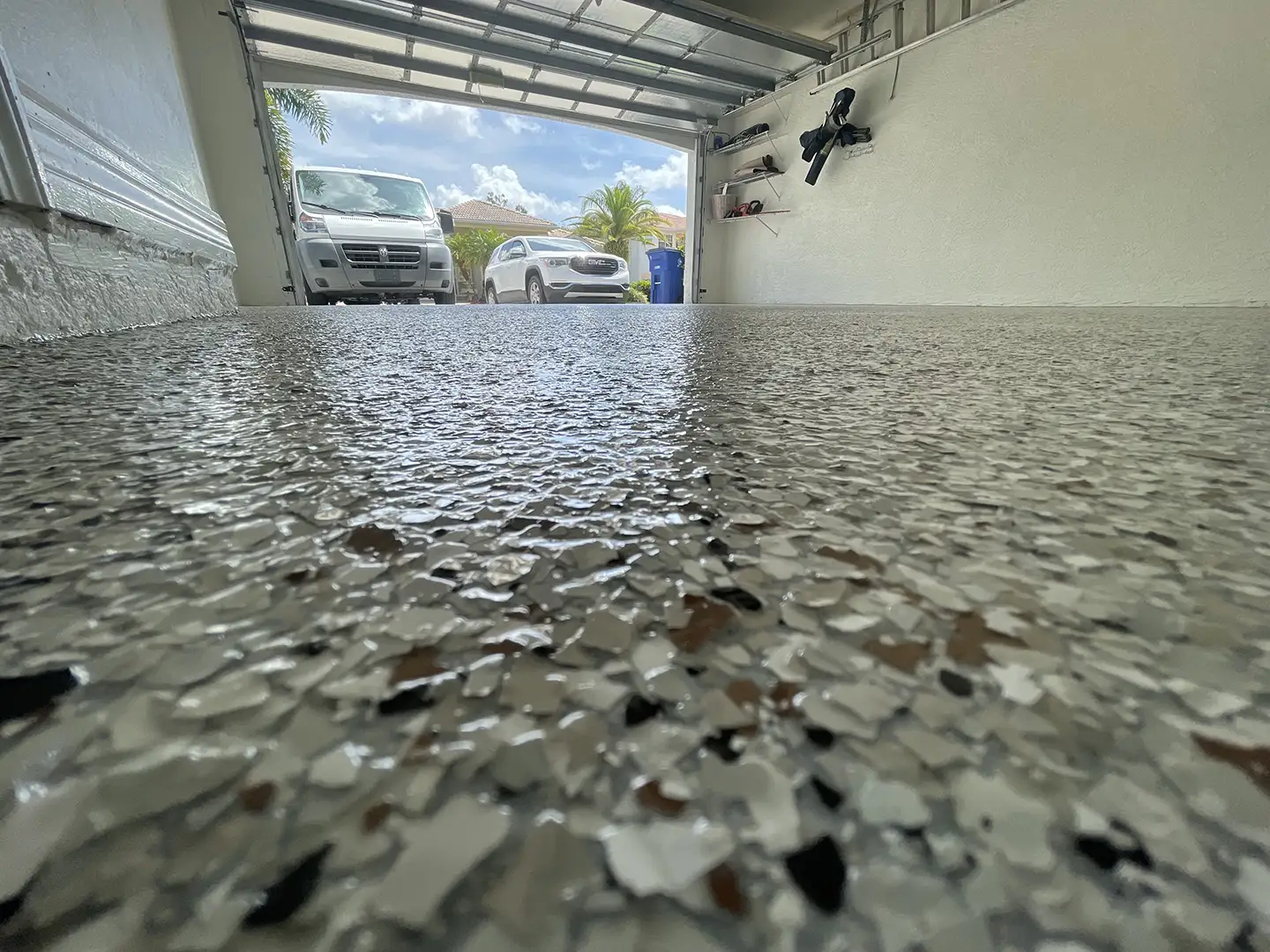 Epoxy garage floor coating in Fort Myers, Florida